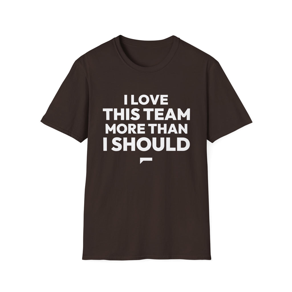 I LOVE THIS TEAM MORE THAN I SHOULD T-Shirt — FanJabs Symbol