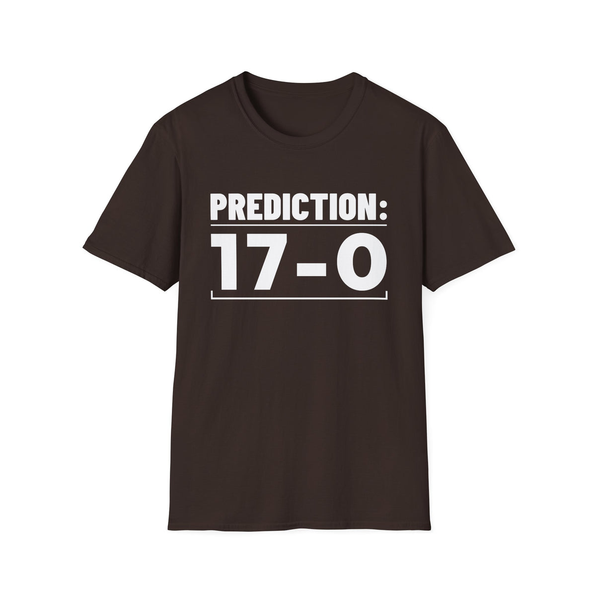 PREDICTION: 17-0 T-Shirt — Season record / framed