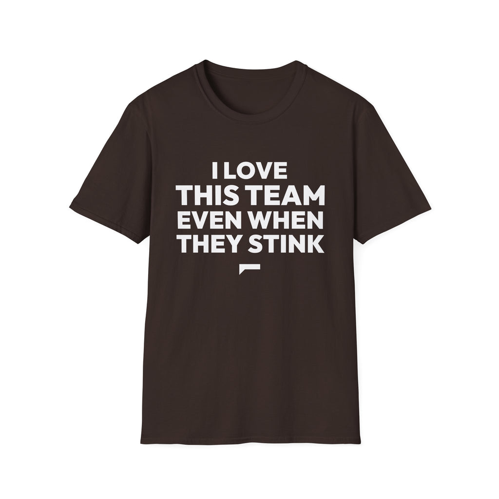 I LOVE THIS TEAM EVEN WHEN THEY STINK T-Shirt — FanJabs Symbol